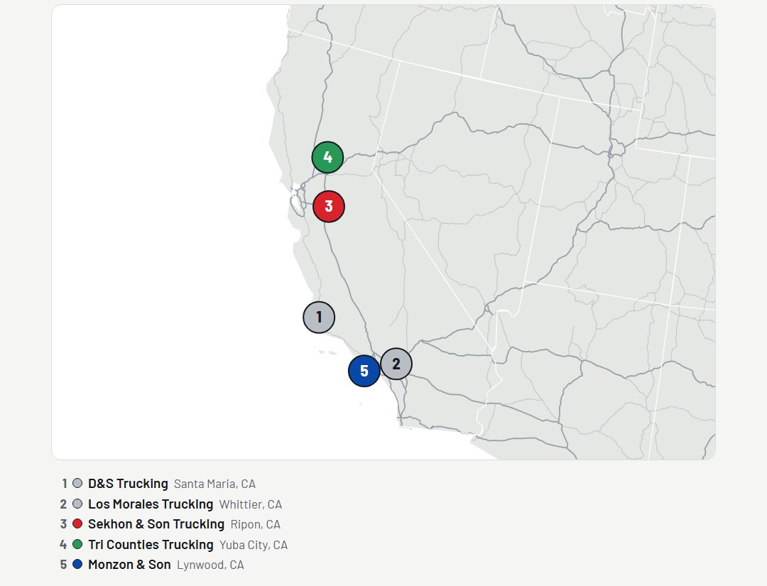 Map: Which California dump truck haulers are adding trucks