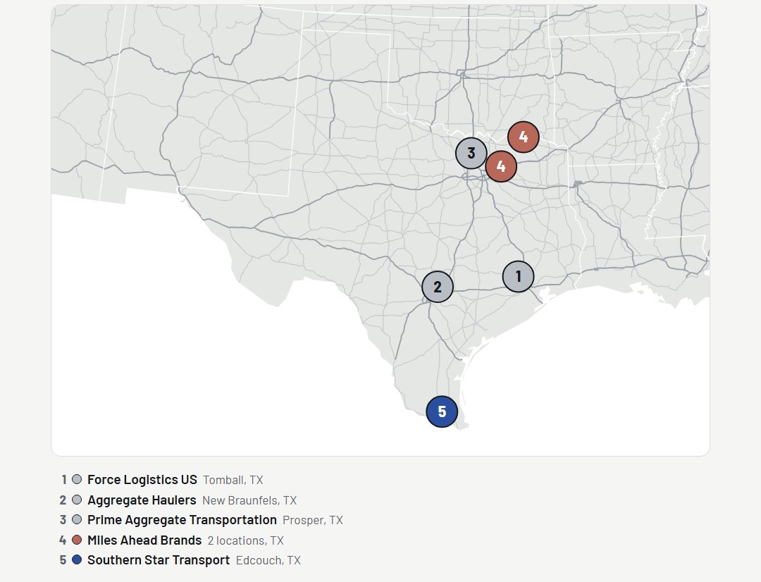 Map: Which Texas dump truck haulers are adding trucks